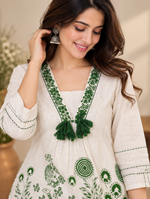 Women’s Embroidered Co-ord Set Green
