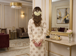 Classic Motif Printed Off-White Cotton Kurti